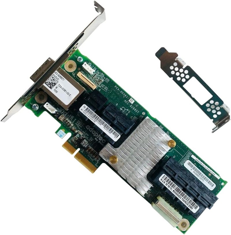 LAMPAN 12Gb/s SAS Expander Card Adaptec AEC-82885T, 9-Connector (7X Internal SFF-8643 + 2X External SFF-8644), PCIe Slot Power, SES-2/SGPIO, for LSI HBA/RAID, TrueNAS unRAID Proxmox ESXi JBOD - Image 1